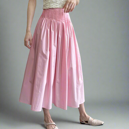 Blush Grace Midi Skirt