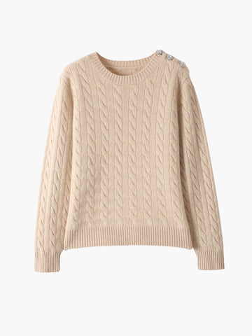 Cable Knit Cashmere Sweater