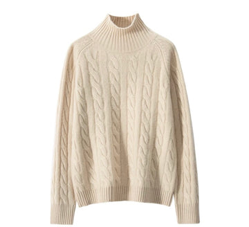 Jumper Cable Knitted Cashmere