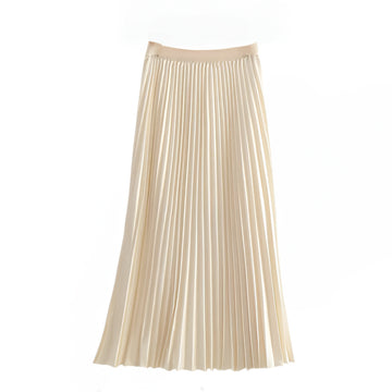 Pleated Midi Skirt