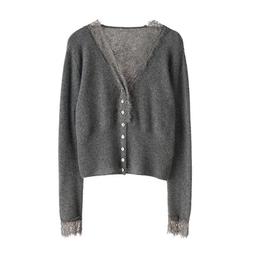 Cashmere and Lace Cardigan