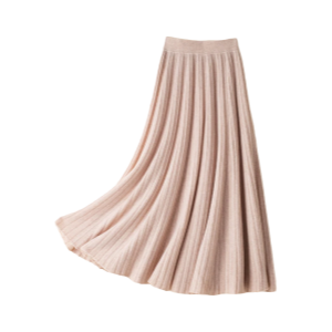 Elegance Wool Pleated Skirt